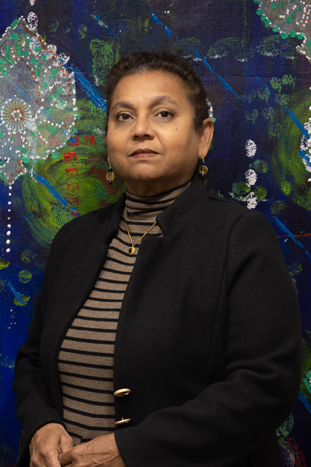 Portrait of Nanda Patel, ethnic folk artist