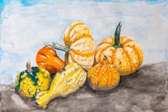 pumpkins-and-gourds-still-life-by-Nanda-Patel